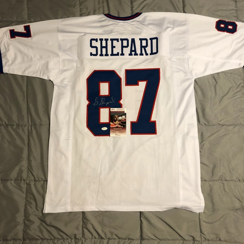  Sterling Shepard Signed Autographed Custom GIANTS Jersey JSA Witnessed COA - Image 1 of 4