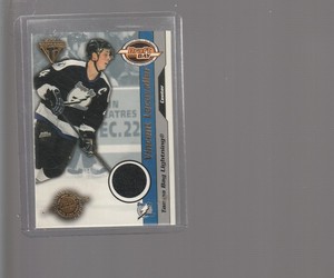 2001 Pacific Draft Day Titanium #93 Vincent Lecavalier Jersey 038/535