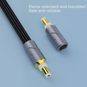 Cable de alimentación de CC chapado en oro de 1 m de alta gama para cable de alimentación de grado de audio HIFI hágalo usted mismo - Imagen 1 de 2