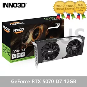 INNO3D GeForce RTX 5070 D7 12GB TWIN X2 Gaming Graphics Card_ - Picture 1 of 6