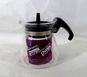 Vintage Pyrex Glass 2 Cup Beverage Server Mini Carafe, Syrup or Cream Dispenser - Picture 1 of 15