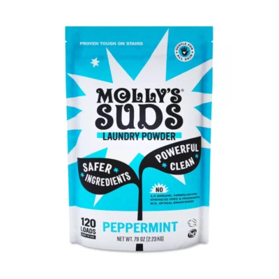 Molly's Suds Laundry Powder Peppermint 120 loads NEW