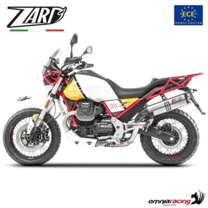 Terminale di scarico Zard in titanio omologato per Moto Guzzi V85 TT 2019-2023 - Picture 1 of 5