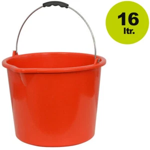 Leseeimer / Ausgusseimer / Schütteimer / Eimer 16 Liter rot - Bild 1 von 1