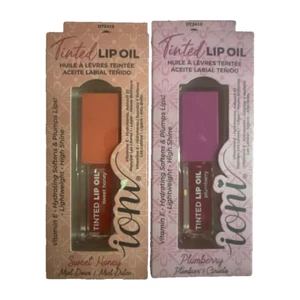 IONI TINTED LIP OIL Bundle 1 SWEET HONEY & 1 PLUMBERRY NEW - Picture 1 of 1