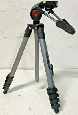 Manfrotto MKCOMPACTADV-BK Compact Advanced Aluminum 65" Tripod 3-Way Head 237B - Image 1 of 4