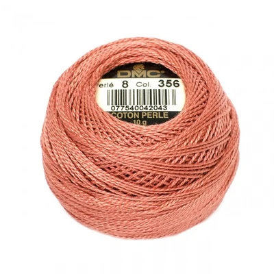 DMC Pearl / Perle Cotton Thread Balls Size 8 MEDIUM TERRA COTTA 356 - Image 1 of 2