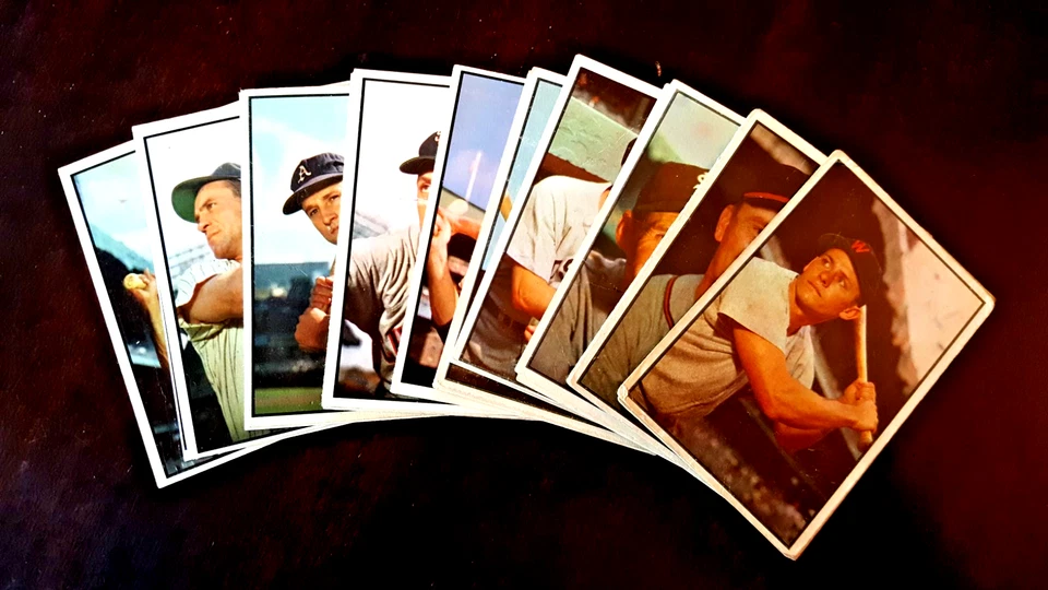 1953 bowman color baseball cards, HIGH NUMBERS, complete your set - Image 1 of 1