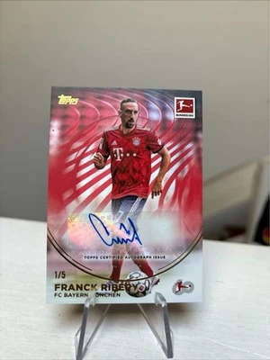 Topps Franck Ribery Auto 1/5, 60 Years Bundesliga Celebration - Bild 1 von 2