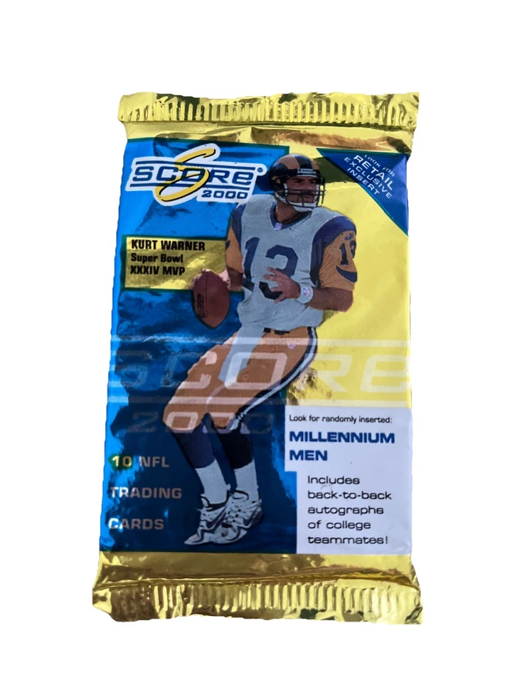 2000 Score NFL Football Trading Cards Unopened Sealed Retail Pack Possible Brady - Image 1 of 2