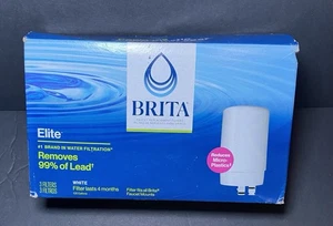 Brita Faucet Elite White Filter Replacement Remove 99% Lead 1 Ct - Picture 1 of 5