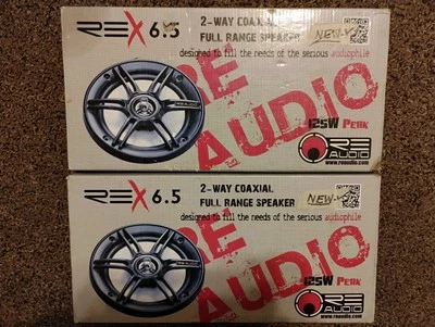 RE Audio Speakers REX 6.5 2 Way Full Range.125W.Lot Of 2 4 Total!Please Read - Image 1 of 4