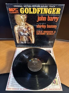 Goldfinger 007 James Bond Original Movie Soundtrack Vinyl LP Mono UAL 4117 B2 VG - Foto 1 di 4