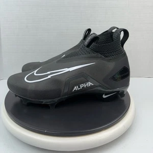 Nike Alpha Menace Elite 3 Football Cleats CT6648-010 Black White Mens Size 11.5 - Picture 1 of 13