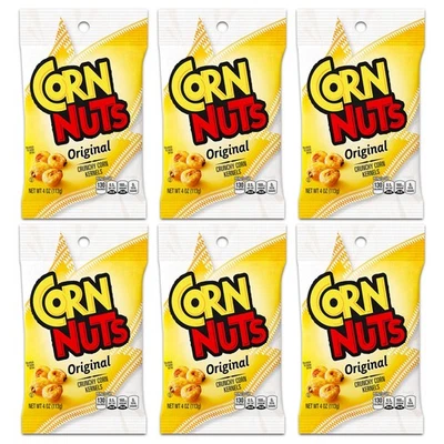Kraft Corn Nuts Original 4Oz Bags Pack Of 6 Crunchy Puffed Snack - Image 1 of 2