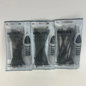 HICKIES Schnürsystem - SET beinhaltet 3 Packungen schwarz Upgrade Schuh Schnürsenkel Laufen - Bild 1 von 5