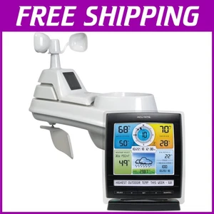 Weather Station with Wind Speed and Rain Gauge - Picture 1 of 10