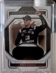2023 Panini National Treasures Retro Materials Firesuit Relic /99 - Kyle Busch - Picture 1 of 2