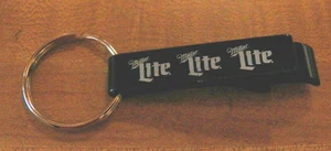 "ONE" Miller Lite Beer Blue Metal Keychain Wrench Bottle Opener NEW - Picture 1 of 4
