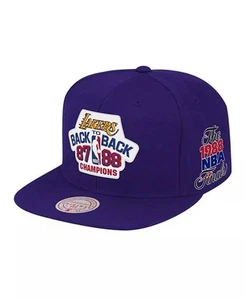 Los Angeles Lakers 1987/88 NBA Finals Champions Hardwood Classics Snapback Hat - Picture 1 of 2