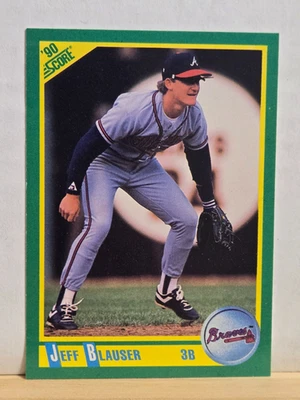 1990 Score Baseball #178 Jeff Blauser - Atlanta Braves - Image 1 of 2