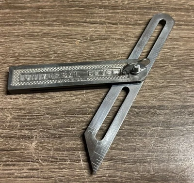 Vintage Universal Bevel Sliding T Bevel 4” Square Angle Tool Metal w/Thumb Screw - Image 1 of 4