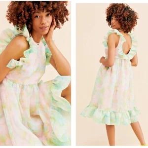 Abito romantico Selkie Maison Amory con volant taglia media - Foto 1 di 10