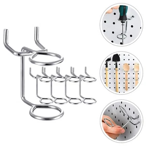 5 Pcs Shop Tool Hooks Peg Board Utensil Holder for Pegboard Screw Organizer - Picture 1 of 12