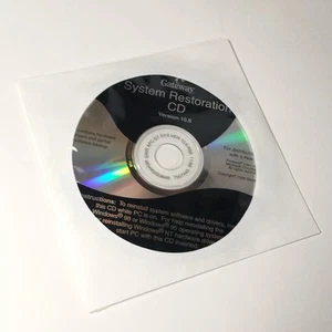 Vintage Sealed Gateway System Restoration CD Version 10.6 PC Software Disc Used - Picture 1 of 5