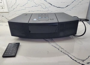 BOSE Wave AM/FM Radio CD Player Alarm Clock AWRC-1G Black WITH REMOTE Works - Picture 1 of 8