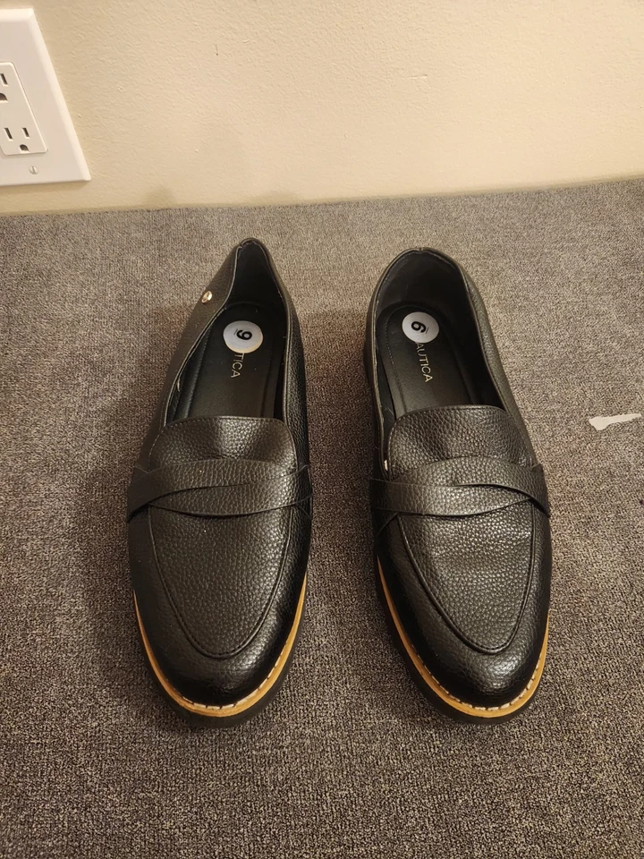 Nautica Black Panther Loafers For Women Size 9 US - Image 1 of 1
