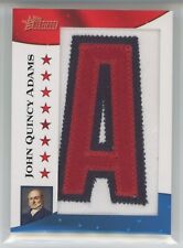 John Quincy Adams 2009 Topps American Heritage American Presidents Patches 19/50
