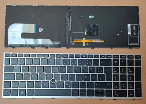 Tastatur HP EliteBook 755 850 G5 G6 Beleuchtung backlit Keyboard DE - Afbeelding 1 van 1