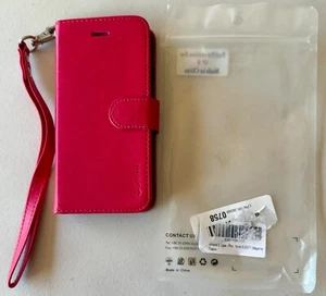 Arae Slim Leather iPhone 8/7plus (2017) 5.75"Diag Wallet Case;Red Shockproof;New - Photo 1 sur 6
