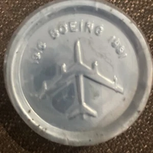 Boeing 75th anniversary coaster or ashtray 1916 -1991 Vintage 3.5” Round - Picture 1 of 3