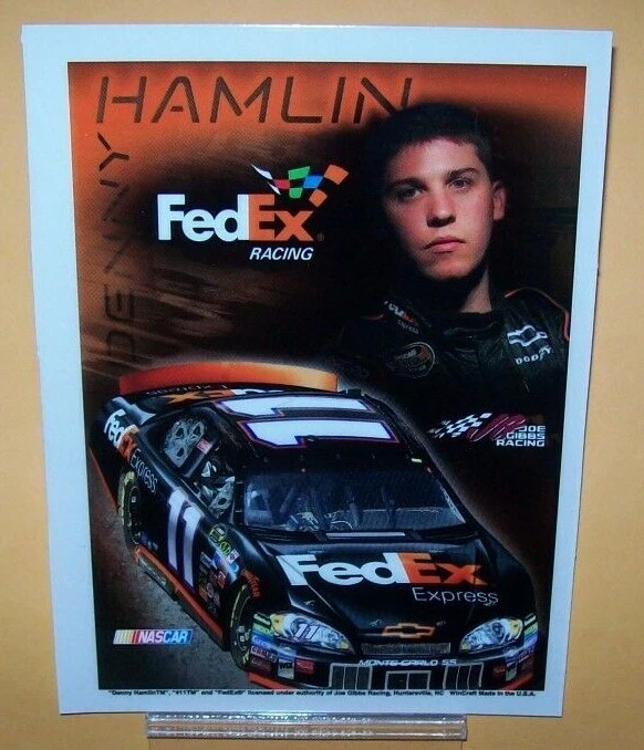 DENNY HAMLIN #11 FEDEX 5X6 WINCRAFT ULTRA CALCOMANÍA PEGATINA Foto 1 de 1