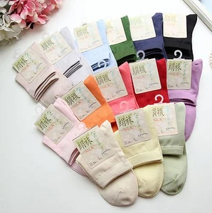 30pairs Womens Girls Mulberry Silk Ankle Socks Sports Casual Socks One size - Picture 1 of 7