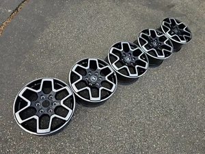 18" FORD BRONCO BADLANDS BLACK OEM FACTORY STOCK WHEELS RIMS SASQUATCH BEADLOCK - Picture 1 of 18