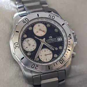 Cronografo Lorenz Automatico Data Braccialato Mov. Valjoux 7750 Diver 200mt. - Foto 1 di 10