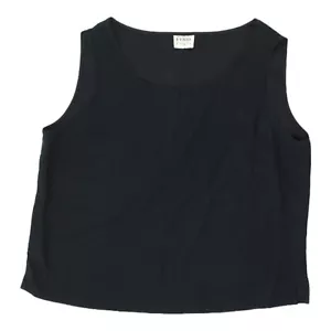 Camiseta sin mangas negra para mujer Gianfranco Ferre | Diseñador vintage de alta gama sin mangas - Imagen 1 de 2