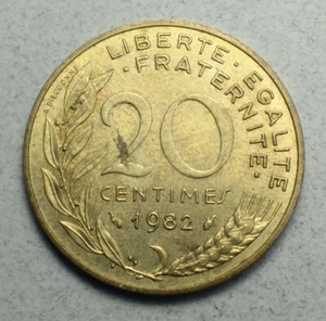 France 20 Centimes 1982 KM#930 Europe Coin - Picture 1 of 2