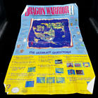 Dragon Warrior II Nintendo NES Wkładka Plakat Ultimate Questions Tylko autentyczny