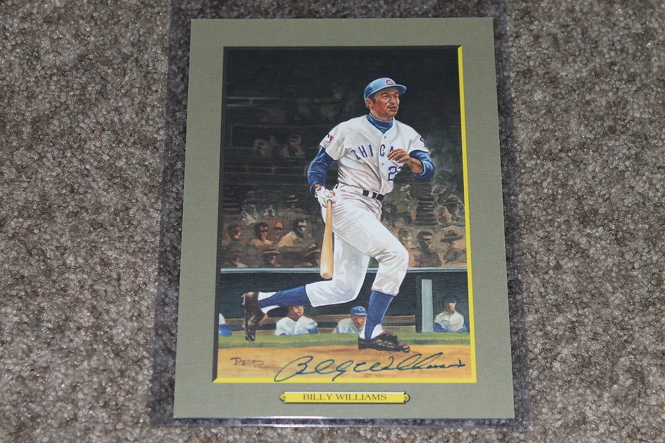BILLY WILLIAMS PEREZ STEELE HALL OF FAME GREAT MOMENTS AUTOGRAPHED # 2439/5000 - Image 1 of 1