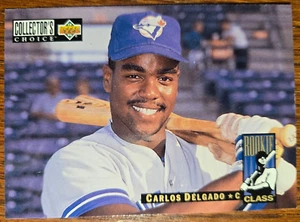 1994 Collector's Choice Carlos Delgado Rookie Card RC #4 Toronto Blue Jays Mint - Picture 1 of 2