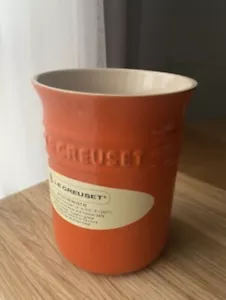 Le Creuset Stoneware Volcanic Orange Utensil Jar1.1L NEW RRP£30.00 - Picture 1 of 3