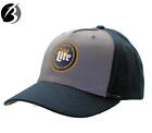 Miller Lite H3 Hat Navy & Charcoal Cap Printed Logo Adjustable