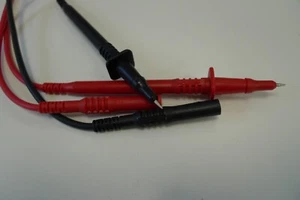 Messleitungen Sondenleitungen 1KV Cat 3 10 Amp Kabel DMM Meter doppelt isoliert - Bild 1 von 15