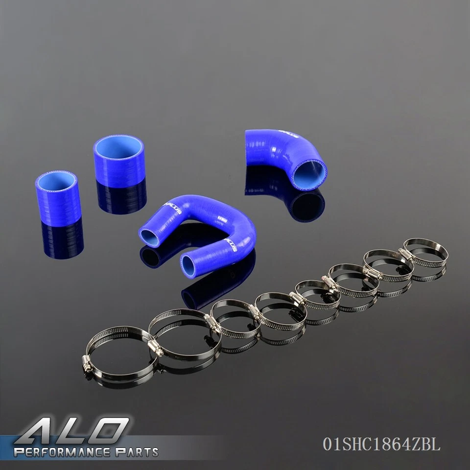Fit For 99-00 Subaru Impreza VERS 5-6 GC8 EJ20 Blue Silicone Intercooler Hose Foto 1 de 4