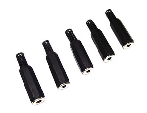From OZ Quality 5PC 3.5mm 1/8 Stereo Female Solder Socket Plug Connector + F.P! - Picture 1 of 7