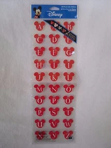 Disney 60 pc stickers - MICKEY ALPHABETS - Picture 1 of 1